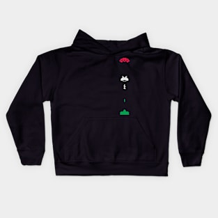 Minimal Invaders Kids Hoodie